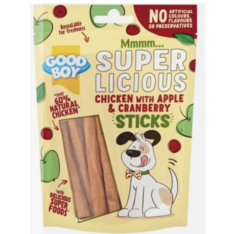 Bâtonnets Poulet/Pomme/Cranberry 100g
