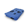Tapis antidérapant Bleu Cobalt & Pattes Noires