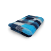Tapis antidérapant Patchwork Turquoise, Noir & Blanc